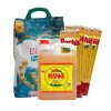 1 RIZ BIJOU FORTIFIE 25KG + 5 SPAGHETTIS PACHA 500G + 1 BIDON HUILE RAFFINEE MAYOR 5L