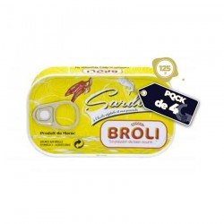 CARTONS DE 50 SARDINES NON PIMENTE BROLI - 125G :