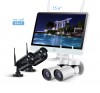 Caméra système kit nvr sans fil avec écran lcd